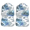 thumbnail image 3 of LAKIMCT Marine Chart Car Seat Covers Vehicle Front Seat Covers Universal Fit Seat Protector, 3 of 9