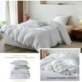 thumbnail image 4 of Simple&Opulence Linen Duvet Cover Set-Pure Linen 3 Pieces Bedding Set, 1 Duvet Cover 88 × 92 Inches and 2 Pillowcases-Coconut Button Collection Soft & Cozy ,Cooling Bedding-White, Queen, 4 of 9