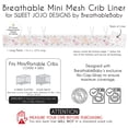 thumbnail image 6 of Sweet Jojo Designs Watercolor Floral Pink and Grey Girl Breathable Mini Mesh Crib Liner, 6 of 6