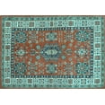 thumbnail image 1 of Ahgly Company Indoor Rectangle Persian Light Blue Traditional Area Rugs, 2' x 3', 1 of 4