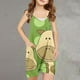thumbnail image 2 of Odeerbi 5-13 Años Niñas Traje de Verano Impresión Linda Camisola Romper Casual Respirable Cómodo Suspender Overalls Pantalones Cortos Con Bolsillos, 2 of 5