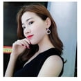 thumbnail image 3 of Up to 65% Off Fashion Luxury Round Diamond Earrings Rhinestone Glitter Earrings For Women, Diamond Hoop Earrings For Women Necklace Rings Earring Jewelry on Clearance, 3 of 6