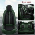 thumbnail image 3 of Tuqiang Car Seat Covers Leather for lincoln for MKC 2014-2019 Water-Resistant 5-Seat Covers Complete Set Black and Green, 3 of 7