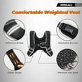 thumbnail image 5 of Weighted Vest Woman, 6lb/8lb/12lb/16lb/20lb, Adjustable Women Weighted Vest for Walking, Strength Training, Running, Fitness, Muscle Building, Black, 5 of 10