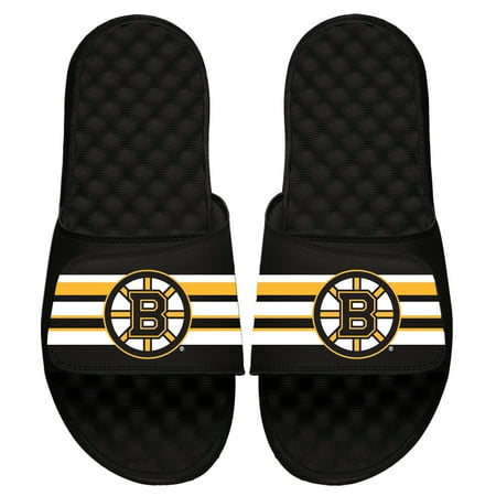 

Youth ISlide Black Boston Bruins Stripe Logo Slide Sandals