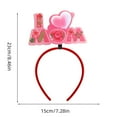 thumbnail image 5 of Soumake Children Hairband Flower Print Mothers Day Celebration Elastic Anti-Slip I Love Mom Hair Hoop Photo Prop Kids Head Decorative Hairband Fashion, 5 of 8