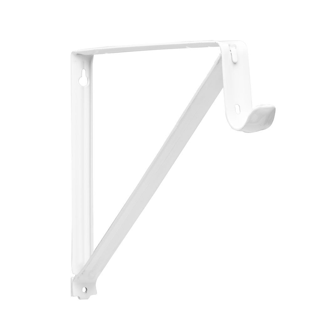 Knape & Vogt, White Pro RP0045WT Shelf and Rod Closet Bracket