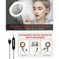 thumbnail image 5 of 8" LED Ring Light with Aluminum Alloy Shell and Tripod, 3 Modes with 11-Level Brightness Color Temp 2700K-5500K for Live Stream - EGL-03, 5 of 5