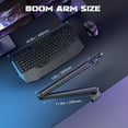 thumbnail image 5 of FIFINE BM88 Low Profile Microphone Boom Arm Stand, Heavy Duty Desk Mic Arm, 29in Adjustable Length with Cable Management, Mount & Adapter for Podcast, Streaming, Gaming, 5 of 9