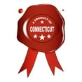 thumbnail image 2 of CafePress - A Product Of Connecticut -  Round Wood Ornament 4", 2 of 2
