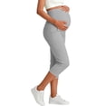 thumbnail image 5 of Only Moment Ladies Long Shorts Blended Fabric High Waisted Stretch Ankle Pants for Women Business Casual Travel Athletic Work Womens Yoga Shorts Grey,M, 5 of 5