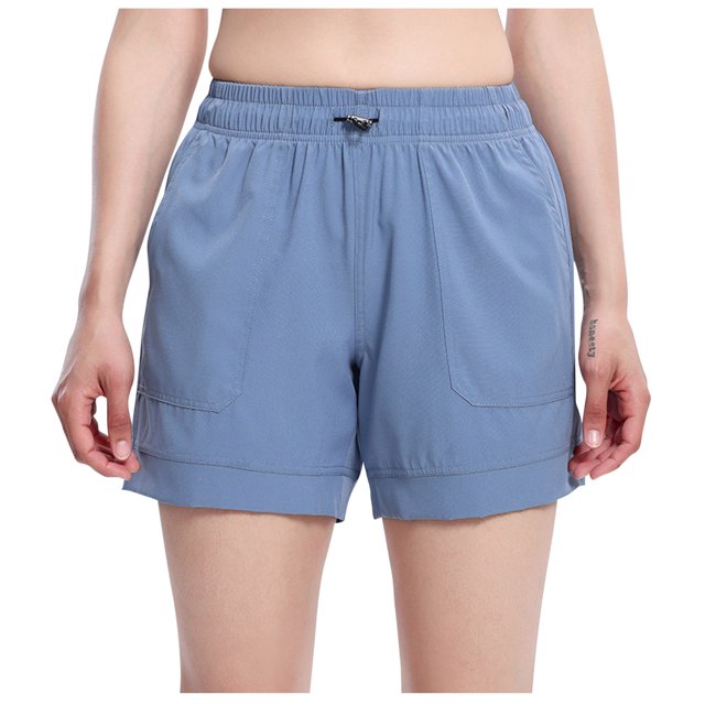 ameIAEA Womens Elastic Waisted Comfy Shorts Wide Leg Drawstring Athletic Shorts Lounge Shorts with Pockets