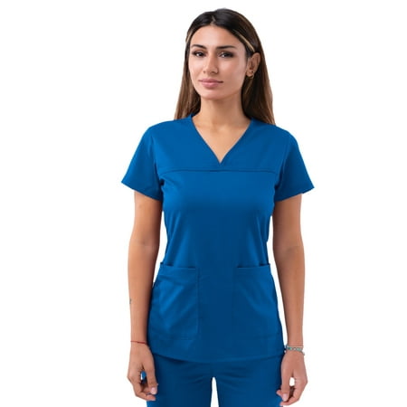 

Adar Pro Scrubs For Women - Sweetheart V-Neck Scrub Top