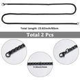 thumbnail image 2 of 2 Pack 24Inch/0.6m 4mm Square Chain Necklace Black Box Chain Long Simple Stainless Steel Cable Cuban Round Lobster Clasps Link Chains for Jewelry Making Crafts Necklaces Supplies Women, 2 of 5