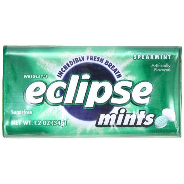 eclipse spearmint sugarfree mints,1.2ounce boxes (pack of 8) Walmart