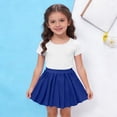 thumbnail image 4 of POIUYTR Girls Summer Chiffon Mini Skirts Casual Elastic Waist Pleated Skirts Kids Dance Costume Skirt 7-14 Years, 4 of 6