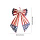 thumbnail image 3 of Lazo decorativo con estampado de estrellas rojas, blancas y azules para fiestas del Día de la Independencia y adornos para puertas: lazo de tela hecho a mano para coronas, repisas de chimenea y, 3 of 6