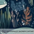 thumbnail image 3 of Whale Waterproof Shower Curtain Set with Hook, Printed Bathroom Decoration - 3 Piece Curtain Set, 3 of 5