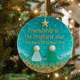 thumbnail image 3 of Tyidzon Christmas Tree Ornaments Sea Glass Friendship Christmas Decorations, Friendships Gifts for Friends Xmas Winter Party Hanging Decorations, 3 of 6