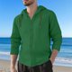 thumbnail image 1 of Ceisia Men's Casual Striped Half Button Round Neck Pullover with Pocket Daily Fashion Top Gift, 1 of 5