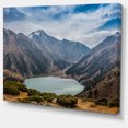 thumbnail image 2 of Mountain Lake under Blue Sky - Landscape Canvas Art Print, 2 of 4