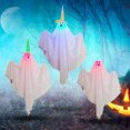 thumbnail image 4 of Likrtyny Juego 3 Piezas Fantasma Halloween Modelo Fantasma Iluminado Terror para Interior Y Exterior, 4 of 9