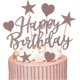 thumbnail image 1 of Happy Birthday Cake Topper, 22 Pack Rose Gold Birthday Cake Toppers, Girl Birthday Cake Topper, Heart, Stars Happy Birthday Cake Topper - Suitable for, 1 of 5