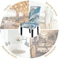 thumbnail image 5 of Summer Pattern Chair Covers for Dining Room Set of 4, Stretch Kitchen Chair Covers Washable Parsons Chair Slipcover Removable Dining Chair Protectors for Hotel,Ceremony,Banquet, 5 of 6