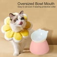 thumbnail image 6 of Ceramic Raised Cat Food Bowls Tilted Elevated Cat Food Bowl, Stress Free, Whisker Fatigue, Backflow Prevention, Dishwasher and Microwave Safe, Food and Water Bowls - type:style4, 6 of 6