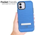 thumbnail image 5 of CoverON Apple iPhone 12 Case / iPhone 12 Pro Case (6.1"), Slim Metal Kickstand Rugged Dual Layer Phone Cover, Blue, 5 of 7