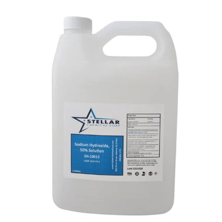 Sodium Hydroxide 50% Solution ~ 1 Gallon Bottle ~ Stellar Chemical Corp. (1 Gallon)