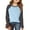 Blue, variant on Long Sleeve Girls T-Shirts Raglan Sleeve Casual Crewneck Blouses Tops Cozy Fall Tee Loose Patchwork T Shirts Top Pink 9-10Y