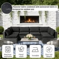 thumbnail image 2 of 14 Pcs Patio Cushion Covers Replacement Outdoor Couch Cushions Covers Splashproof Sofa Slipcovers Set with Zippers,Patio Furniture Protector, Couch 3 Sizes, Covers Only, 2 of 9