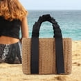 thumbnail image 6 of yuksok Handwoven Bag Creative Trendy Fashionable Beach Storage Bag for Travel Summer brown, 6 of 9