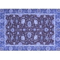 thumbnail image 1 of Ahgly Company Indoor Rectangle Oriental Blue Modern Area Rugs, 6' x 9', 1 of 4