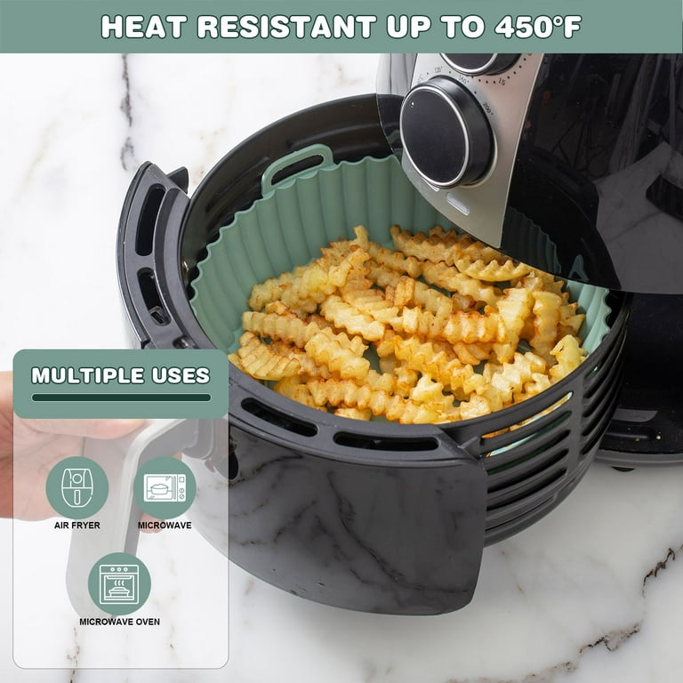 Cook with Color Sage Silicone Air Fryer Liner