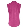 thumbnail image 4 of Womens Shirts Fashionfor Wear Sleeveless Button Up Versatile Solid Color For Jeans Womens Clothes,RD2,4XL, 4 of 5