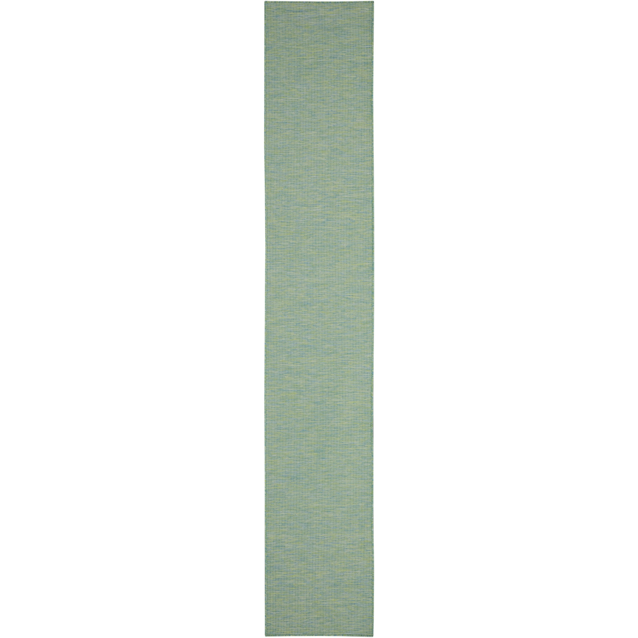 Nourison Positano Indoor/Outdoor Blue/Green 2'2" x 10' Area Rug, (2x10)