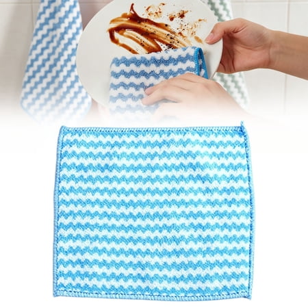 Homesteed Microfiber Cleaning Cloths for Kitchen Dish Towels and Absorbent Glass Cleaning Rags