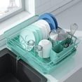 thumbnail image 1 of Kitsure Dish Drying Rack- Space-Saving Dish Rack  Dish Racks for Kitchen Counter  Durable Stainless Steel Kitchen Drying Rack with a Cutlery Holder  Drying Rack for Dishes  Knives  Spoons, 1 of 7