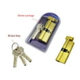 thumbnail image 3 of Eigraketly Durable y confiable, toda la solución de núcleo de cerradura de cobre, núcleo de cerradura de puerta interior, hogar Universal Herramientas y ferretería Aluminio pequeño 70, 3 of 6