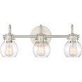 thumbnail image 1 of Atlin Designs 3 Light Vanity Light in Antique Nickel, 1 of 6