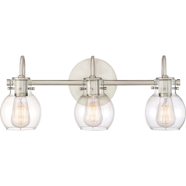 Atlin Designs 3 Light Vanity Light in Antique Nickel
