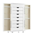 thumbnail image 4 of Linon Livi 7-Drawer Wood Jewelry Armoire with Flip Top in White, 4 of 17