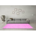 thumbnail image 3 of Ahgly Company Indoor Rectangle Solid Pink Modern Area Rugs, 2' x 5', 3 of 4