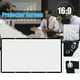 thumbnail image 3 of Pantalla de Proyector Pantalla de Cine 16:9 Pantalla de Proyector Portátil Plegable Lavable para Cine en Casa Película de 120 Pulgadas, 3 of 5
