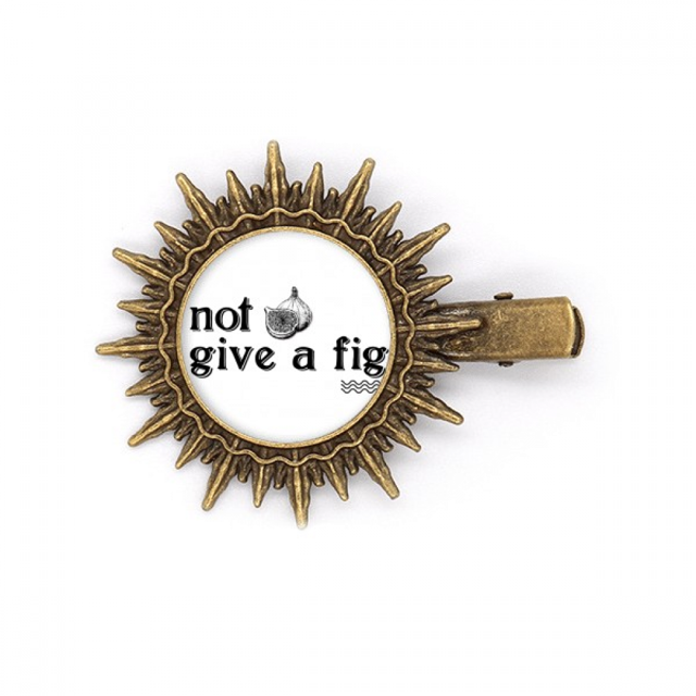 Interesting Catchword Fig Hairpin Sun Headwear Retro Metal Clips Pin