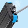 thumbnail image 4 of Mr. Gadgets Solar Blast Power Bank 20000 Mah Bateria Panel Solar De Carga Portatil Con Linterna, Manivela De Emergencia, Carga Inalambrica, Color Negro Con Azul., 4 of 7