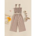 thumbnail image 6 of BemeyourBBs Baby Girl 2Pcs Summer Outfits Plaid Print Cami Tops + Pants Set, 6 of 9