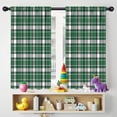 thumbnail image 5 of Blackout Kids Curtains,Green and White Checkered Pattern Children's Insulated Curtains Set Of 2,Bedroom Essentials,Toddler Room Decor 42"x54", 5 of 5